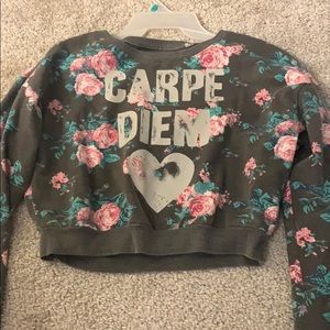 Crop sweater! Super cute and chic